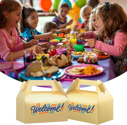 Miniatura 6 de UnicoPak Paquete de 30 cajas de regalo negras a dos aguas, cajas de regalo para niños, para aperitivos, dulces, juguetes, fiesta de cumpleaños,