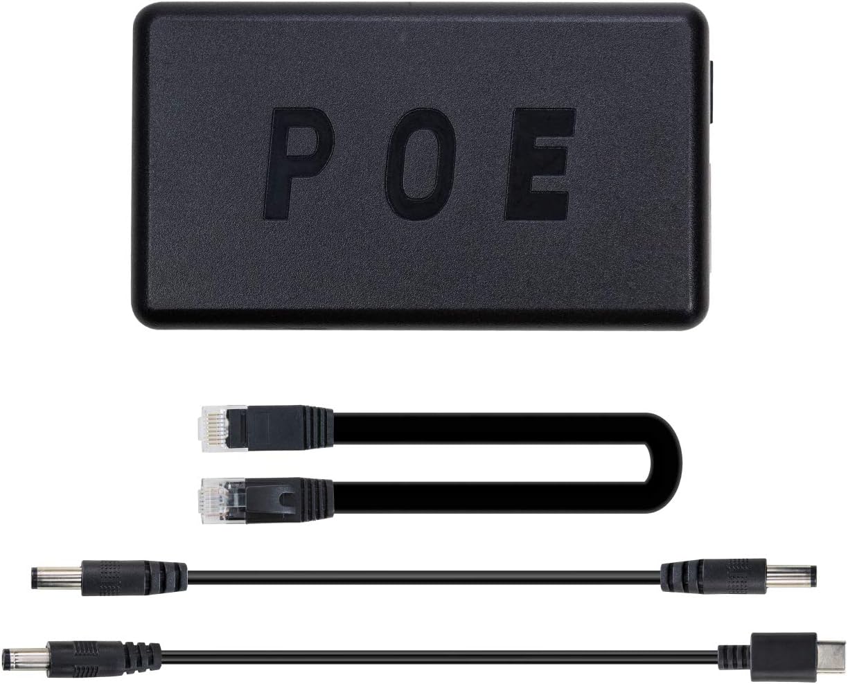 UCTRONICS PoE Splitter 5V 4A for Raspberry Pi 4 and Jetson Nano, Active PoE+ to Barrel Jack or USB-C Adapter, IEEE 802.3at/af Compliant