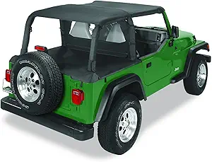 Pavement Ends 41524-15 Black Denim Sun Cap Plus for 1992-1995 Wrangler YJ