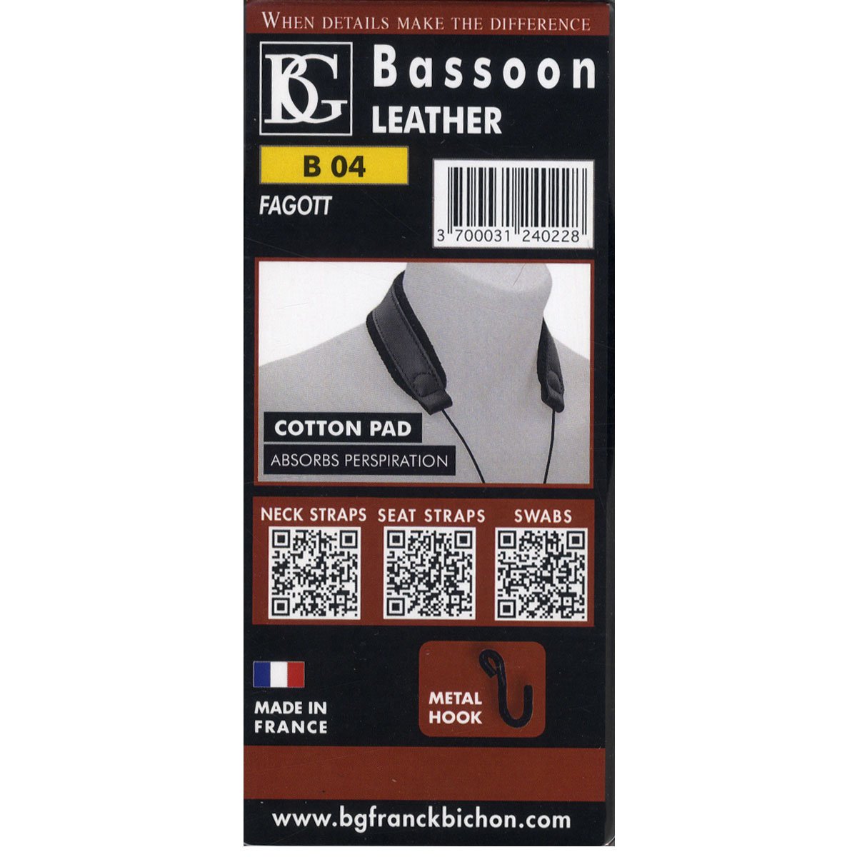 Cordon cuir pour basson