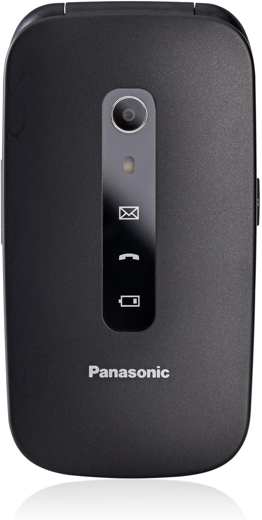 Panasonic KX-TU550EXB 4G Essentials Clamshell Mobile Phone for Elderly, 1.2MP Camera, Senior Phone with Large 2.8" Display, 300 Hours Standby Time, Black