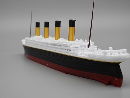 Miniatura 8 de TheRoller3d RMS Titanic Model Ship 1 pie de largo montado, réplicas de Titanic históricamente precisas