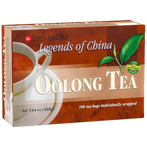 Uncle Lee’s Premium Oolong Tea, Caffeinated, 100 Count – Antioxidant-Rich