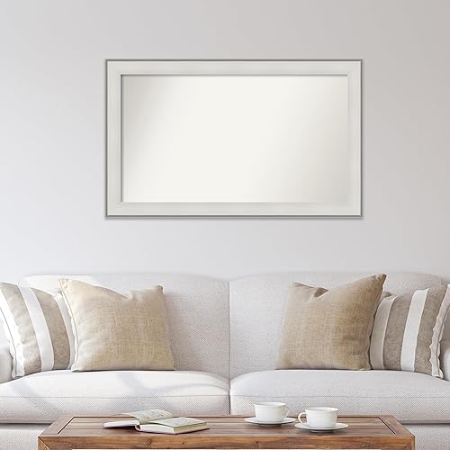 Miniatura 4 de Amanti Art Espejo personalizado, espejo de baño blanco imperial, espejo de pared o espejo de tocador de baño sobre el fregadero (29 x 47 pulgadas),