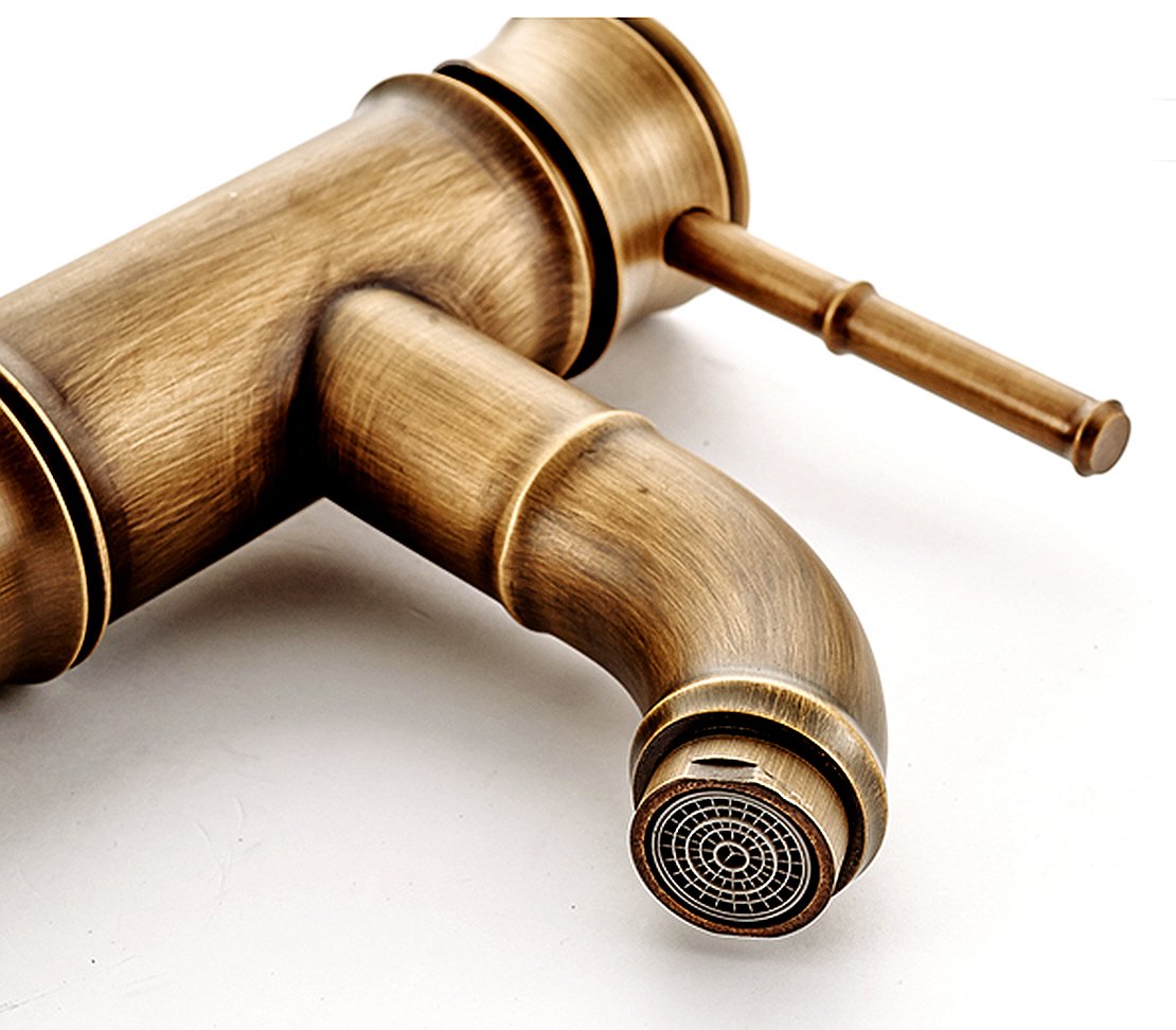 Amazon | Life System(ライフシステム) 洗面用 竹型 アンティーク 混合