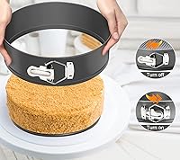 Vista 3 de Webake Springform - Molde para tartas de queso de 12 pulgadas, antiadherente con parte inferior extraíble, molde grande para hornear para Navidad