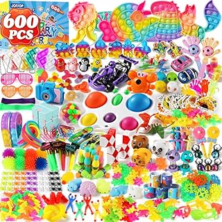 600 Party Favors for Kids, Fidget Toys Pack, Autism Sensory Toy Classroom Prizes,Treasure Box Toys for Classroom, Goodie Bag Stuffers, Carnival Prizes, Pinata Filler Stuffers Toys Gifts for Boys Girls