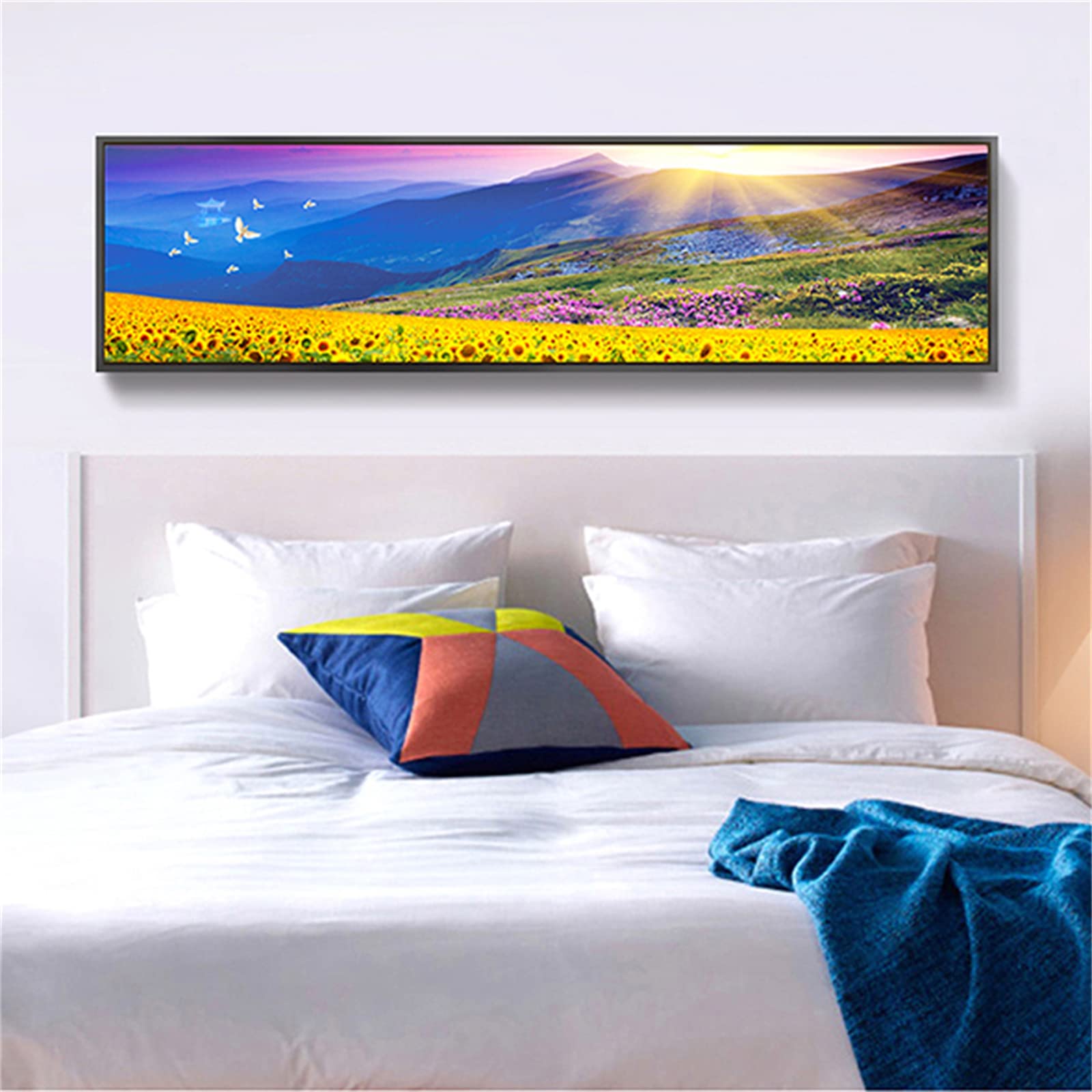 Diamond Painting obraz diamentowy 50 x 100 cm, obraz diamentowy, duże obrazy z akcesoriami, "zrób to sam", obraz diamentowy 5D, pełny zestaw dla dorosłych i dzieci, dekoracja ścienna