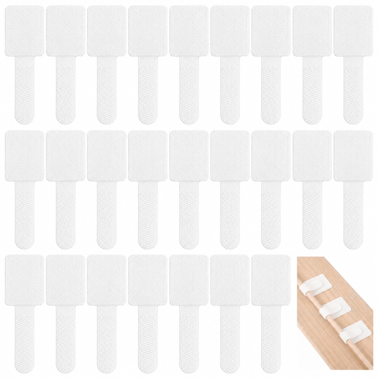 30Pcs Cord Management Under Desk Wire Organizers for Cords, Cable Straps