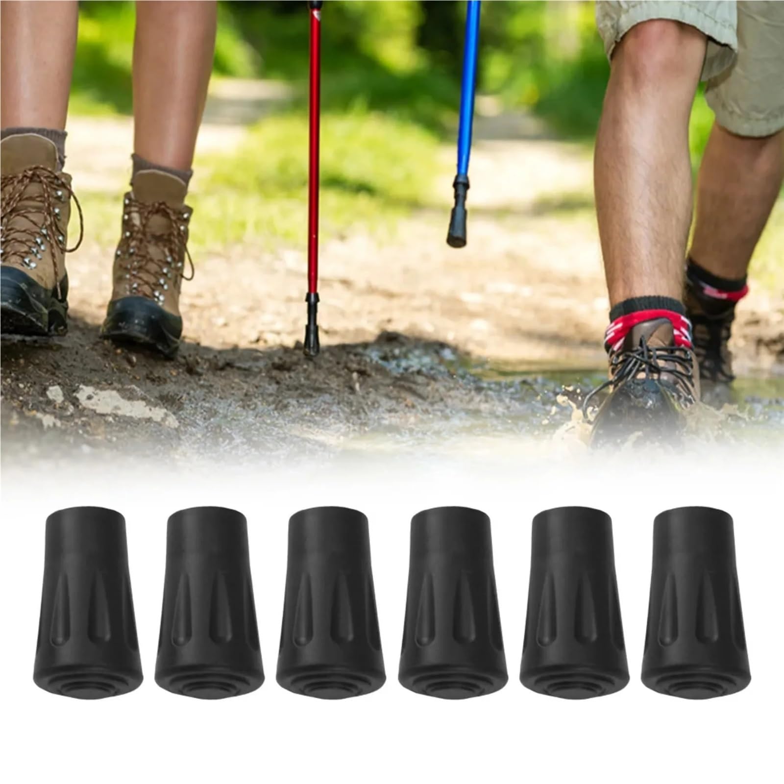 Protecteur De Canne Lot de 36 bâtons de randonnée de Rechange for Cannes d'escalade, Camping en Plein air, Capuchon de Protection en Caoutchouc pour Trekking BâTons De Marche