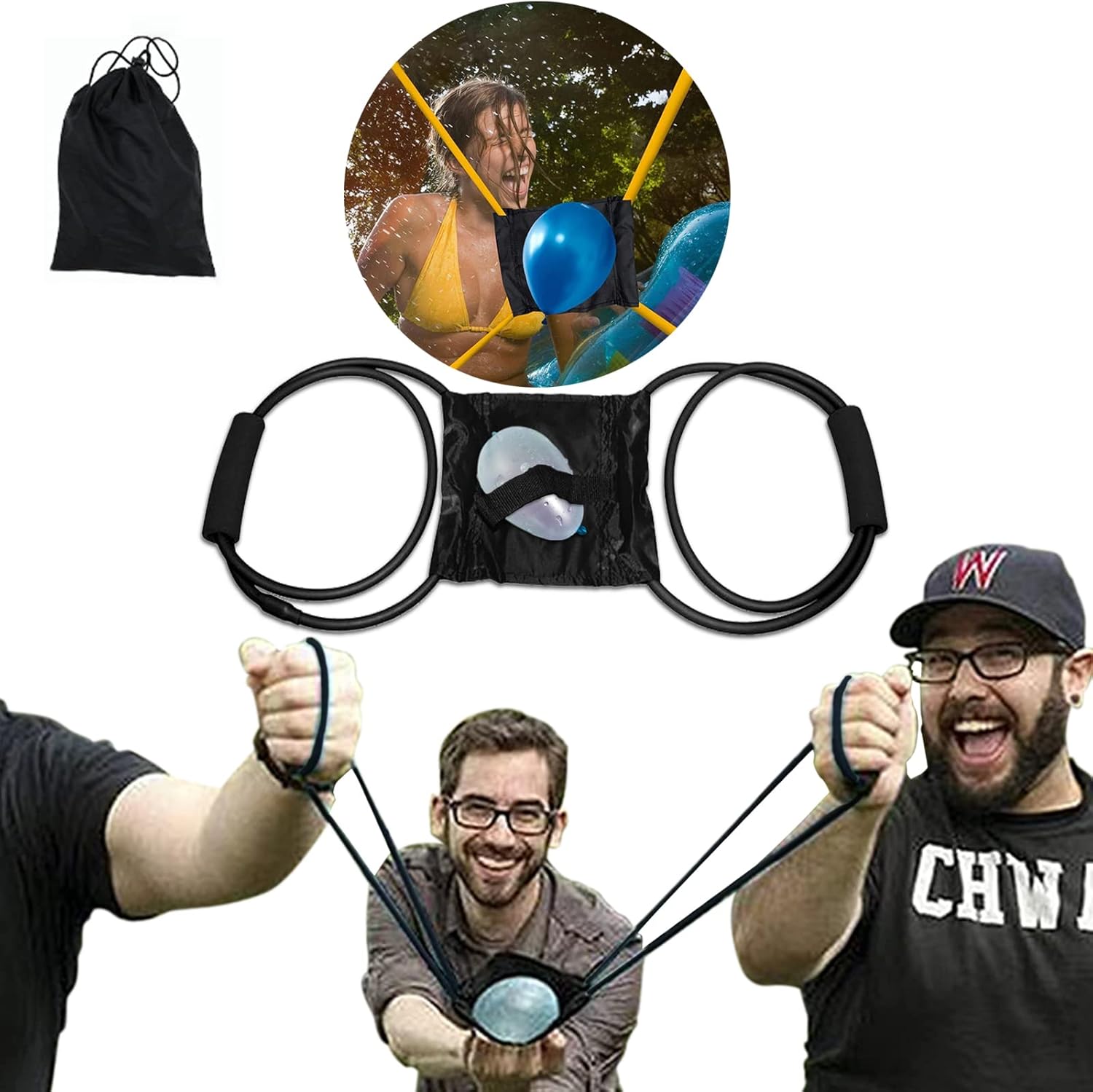 Water Balloon Thrower, Water Balloon Slingshot Launcher 3 People Water