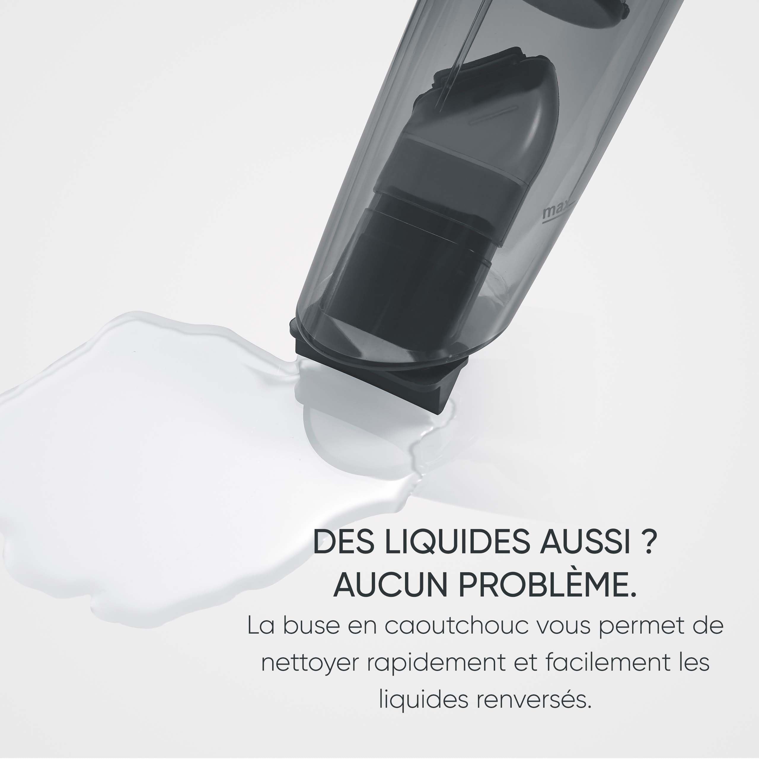 Severin Aspirateur à Main sans Sac, Aspirette sans Fil avec Brosse rotative, Fonction Aspirateur Eau et poussière, Aspirateur de Table à éclairage LED, 25 Min d'autonomie, HV 7132