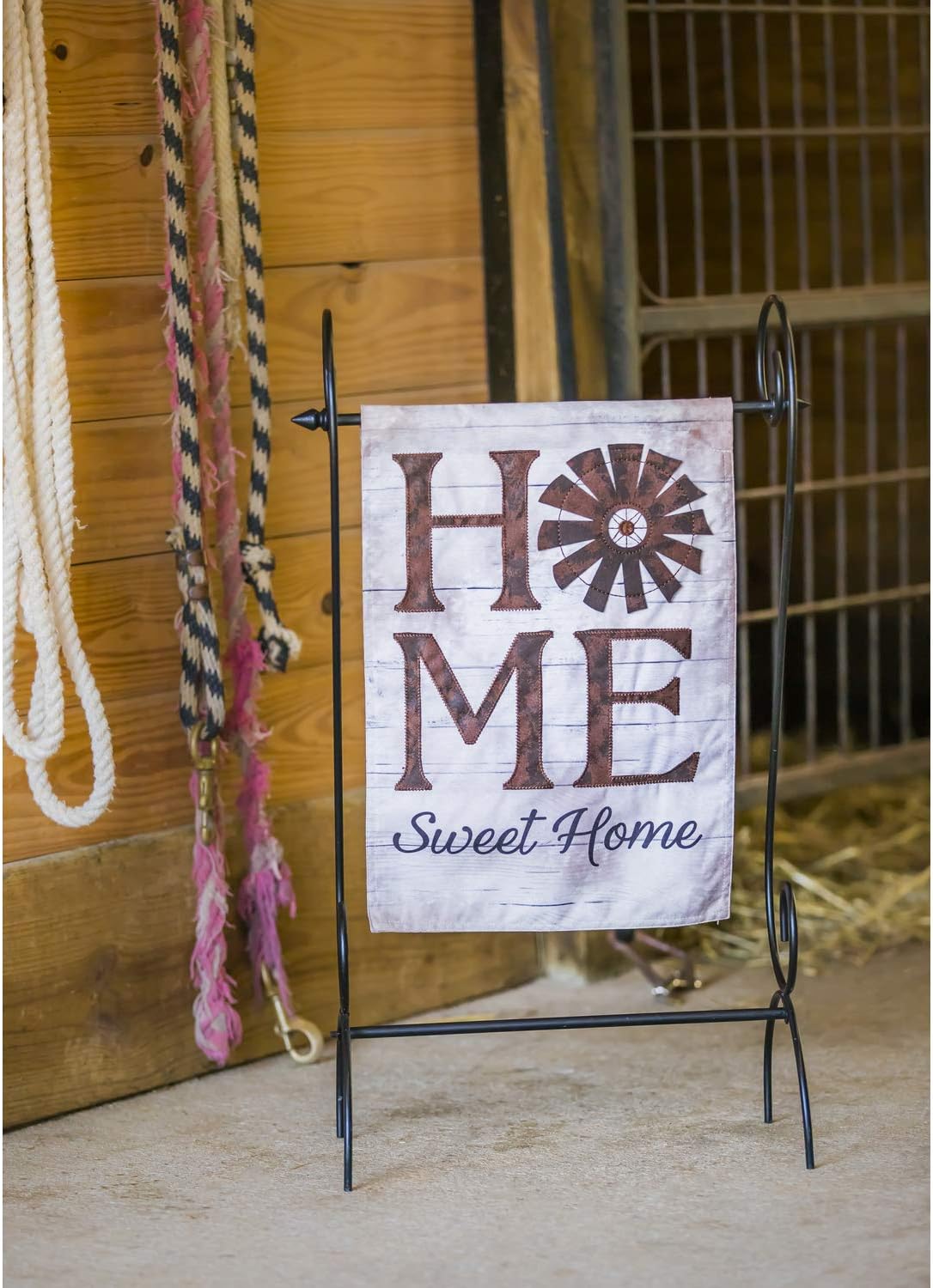 Evergreen Flag Windmill Home Sweet Home Linen Garden Flag - 12.5 x 18 Inches Outdoor Decor for Homes and Gardens