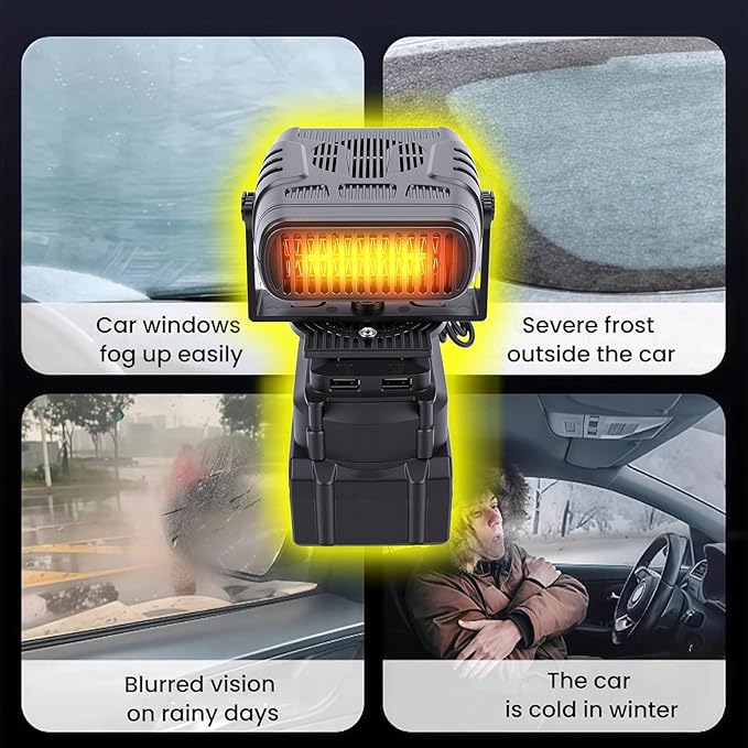 Calefactor Eléctrico Portátil Convector 100-240V miniatura 6