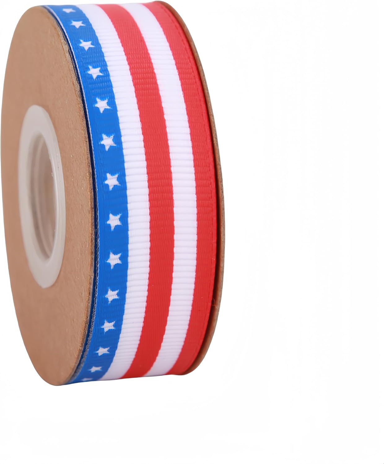 Meseey 3/4 Inch American Flag Grosgrain Ribbon, 10 Yards Patriotic Star & Stripes Ribbon for 4th of July, Memorial Day, Veterans Day, Wreath Decor, Gift Wrapping, USA Crafts