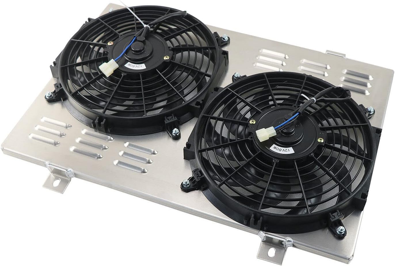 Performance Aluminum Shroud+Fan For 1979-1993 1992 1991 Ford Mustang GT LX 5.0L V8 High Output Dual Radiator Fan