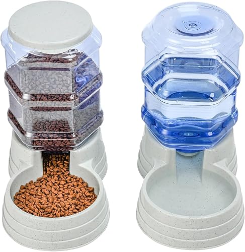 Miniatura 7 de Estación dispensadora de agua para perros grandes, alimentador automático de gravedad de 3 galones/11L, dispensador de tazón de agua para perros,