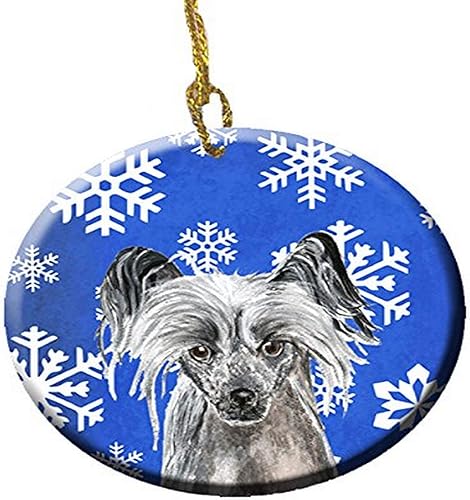 Miniatura 8 de Caroline's Treasures Siberian Husky - Adorno de cerámica para colgar en el árbol de Navidad, para el hogar, Navidad, fiestas, regalo, 3 pulgadas,