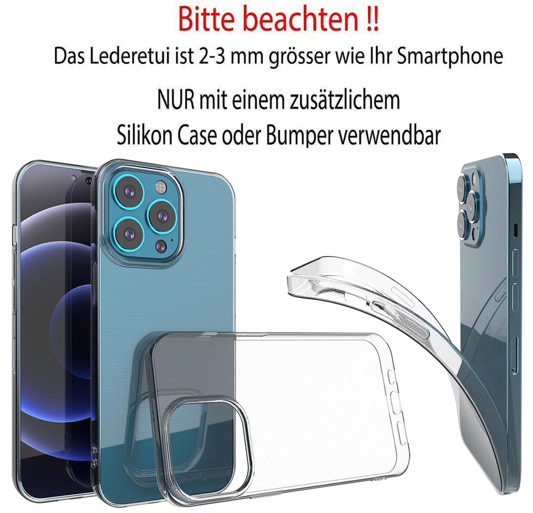 Custodie per telefono cellulare di lusso con cinturino magnetico in pelle Eco Fr