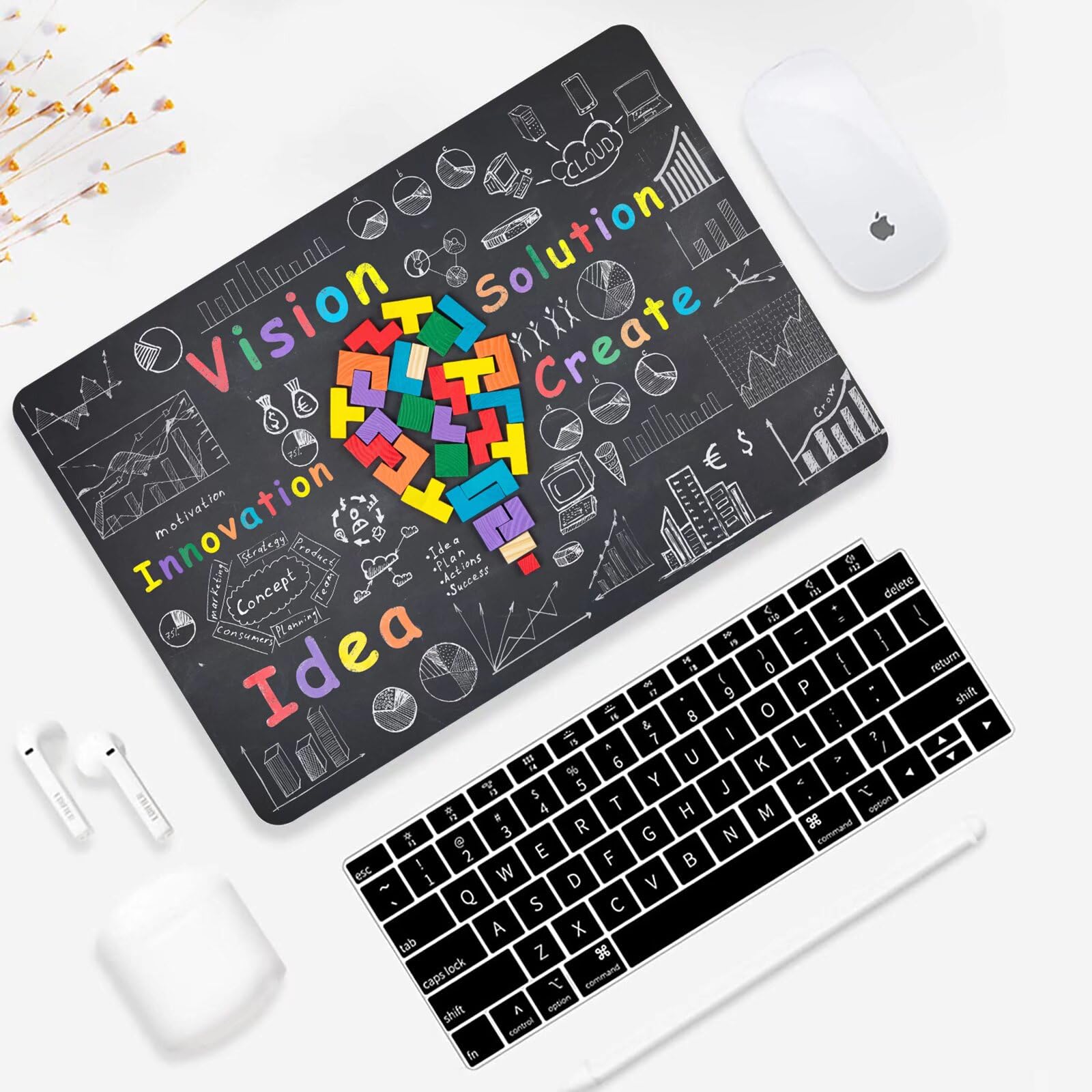 Fancity Hülle Kompatibel Mit MacBook Air 13 Zoll 2020 2021 A2337 M1