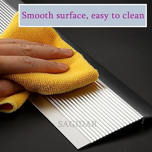 Miniatura 3 de Aluminum Transition Strips for Doorway, Metal Threshold Ramps Width 10cm, Carpet Edge Strip Non-Slip, Smooth and Easy to Clean, Doorway Edge Trim