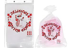 PW-Cotton Candy Bags 100ct: Carnival Fun and Sweet Treats!