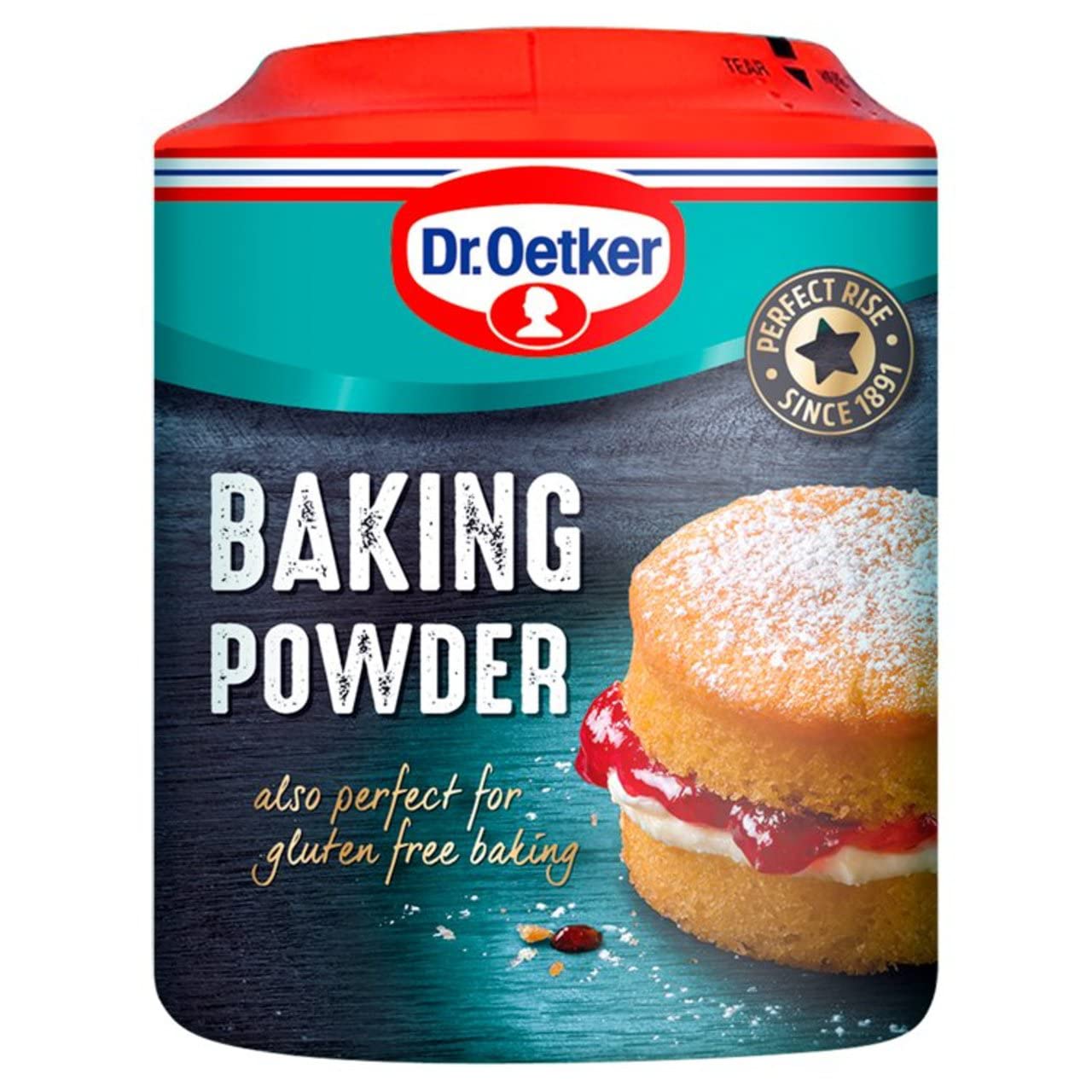 The Bramble Bay Dr. Oetker Lievito in polvere senza glutine | Adatto per tutti i tipi di cottura | Per torte, focaccine e pasticcini | Confezione da 3 x 170 g