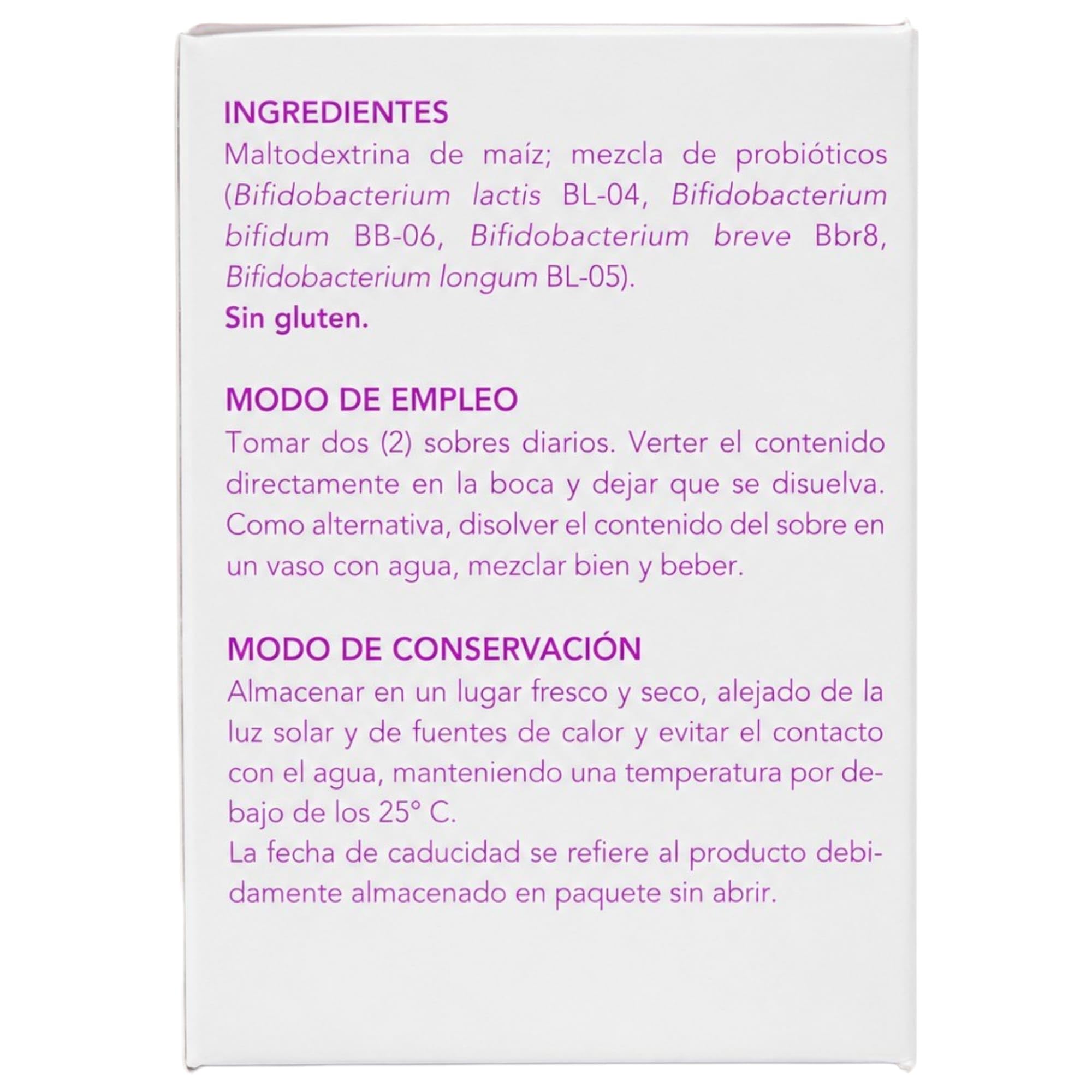 Bromatech Bifiselle 30 Sobres - 4 Cepas de Bifidobacterias para la Flora Intestinal y el Colon - Alivio de Gases, Hinchazón y Digestión Pesada - Probiótico en Sobres - Polvo de Fácil Disolución