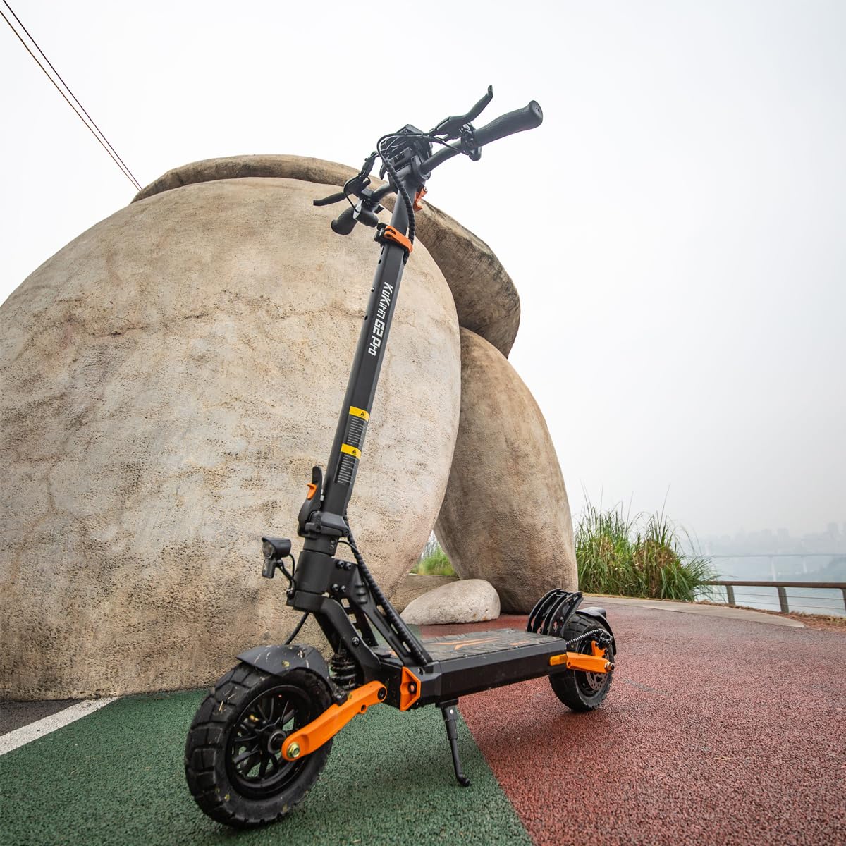 KuKirin G2 Pro (VMP) Patinete Eléctrico Adultos Certificado DGT Homologado VMP 65km Autonomía Neumáticos Vacío 9” Offroad Suspensión Doble Plegable IP54 Frenos Disco 120kg
