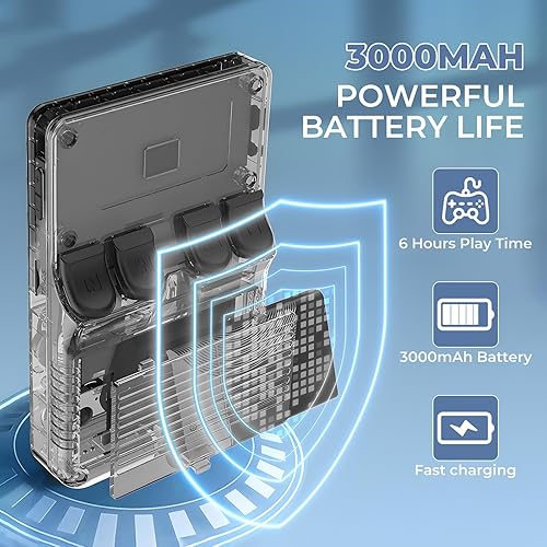 Miniatura 4 de R36s Pro Retro - Consola de juegos portátil, IPS de 3.5 pulgadas, 128 GB precargados con más de 40000 juegos clásicos, consola de juegos portátil,