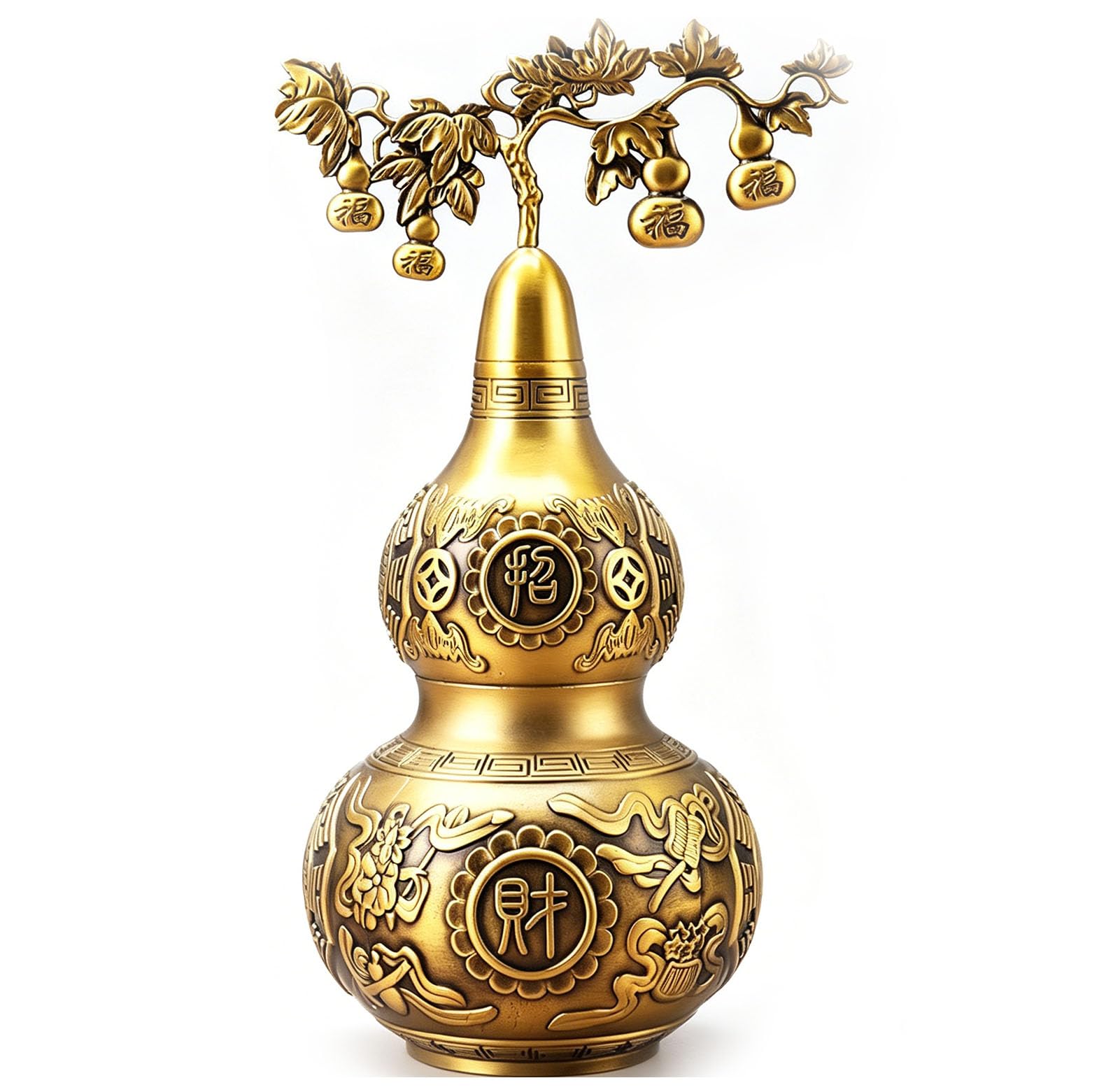 Home Decoration Desk Brass Gourd Ornaments,Statue for Hotel Office Desktop