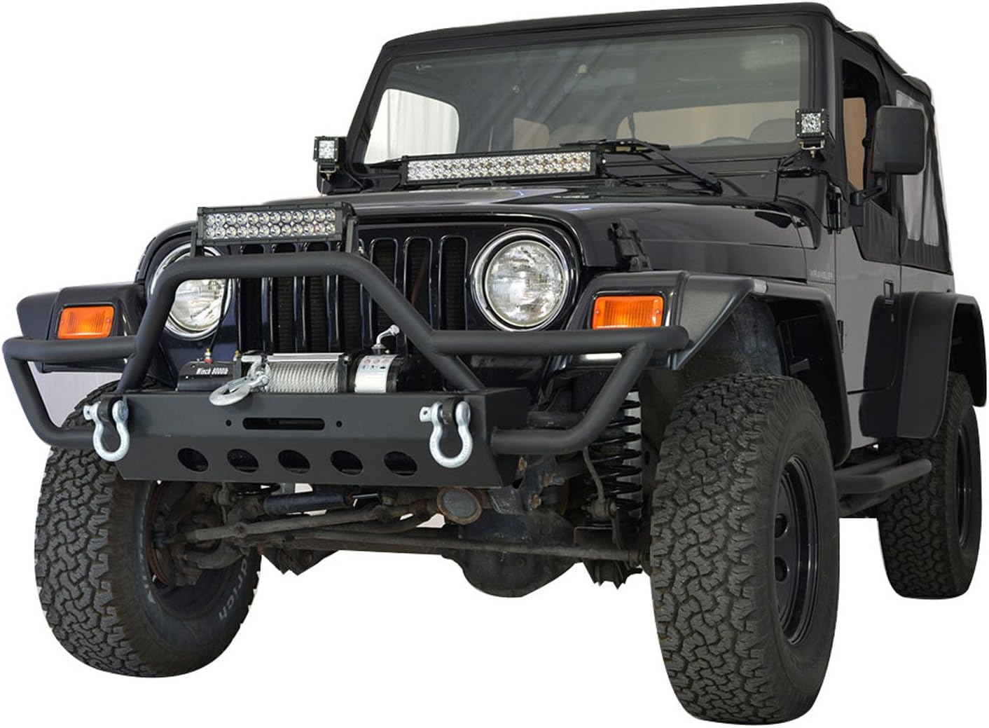 Paramount Automotive 17192 Flat Style Fender Flares Fits 9706 Wrangler