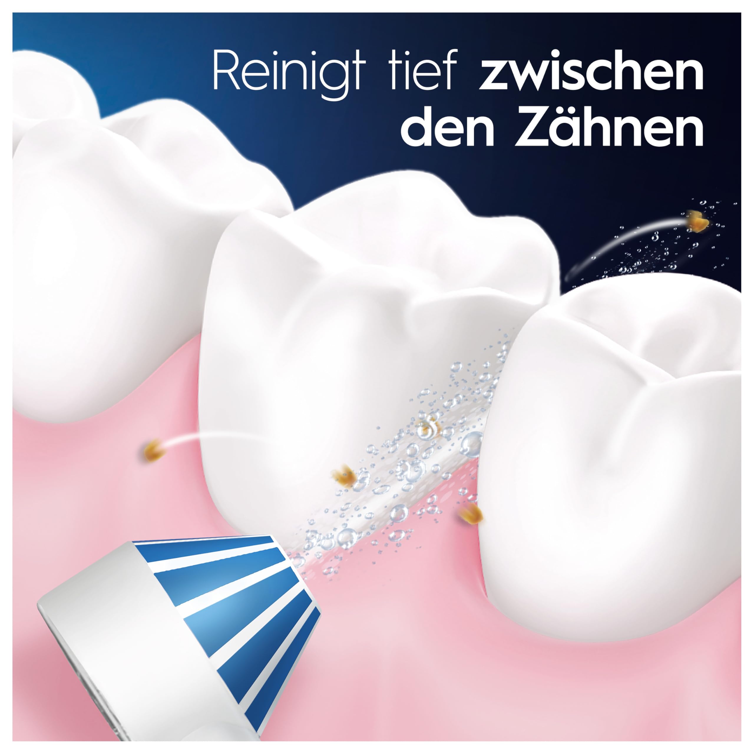 Oral-B Oral Health Center Munddusche mit Oxyjet-Technologie für Zahnreinigung, 2 Ersatzdüsen & iO Series 4 Elektrische Zahnbürste, Electric Toothbrush, 2 Aufsteckbürsten, 4 Modi für Zahnpflege, weiß