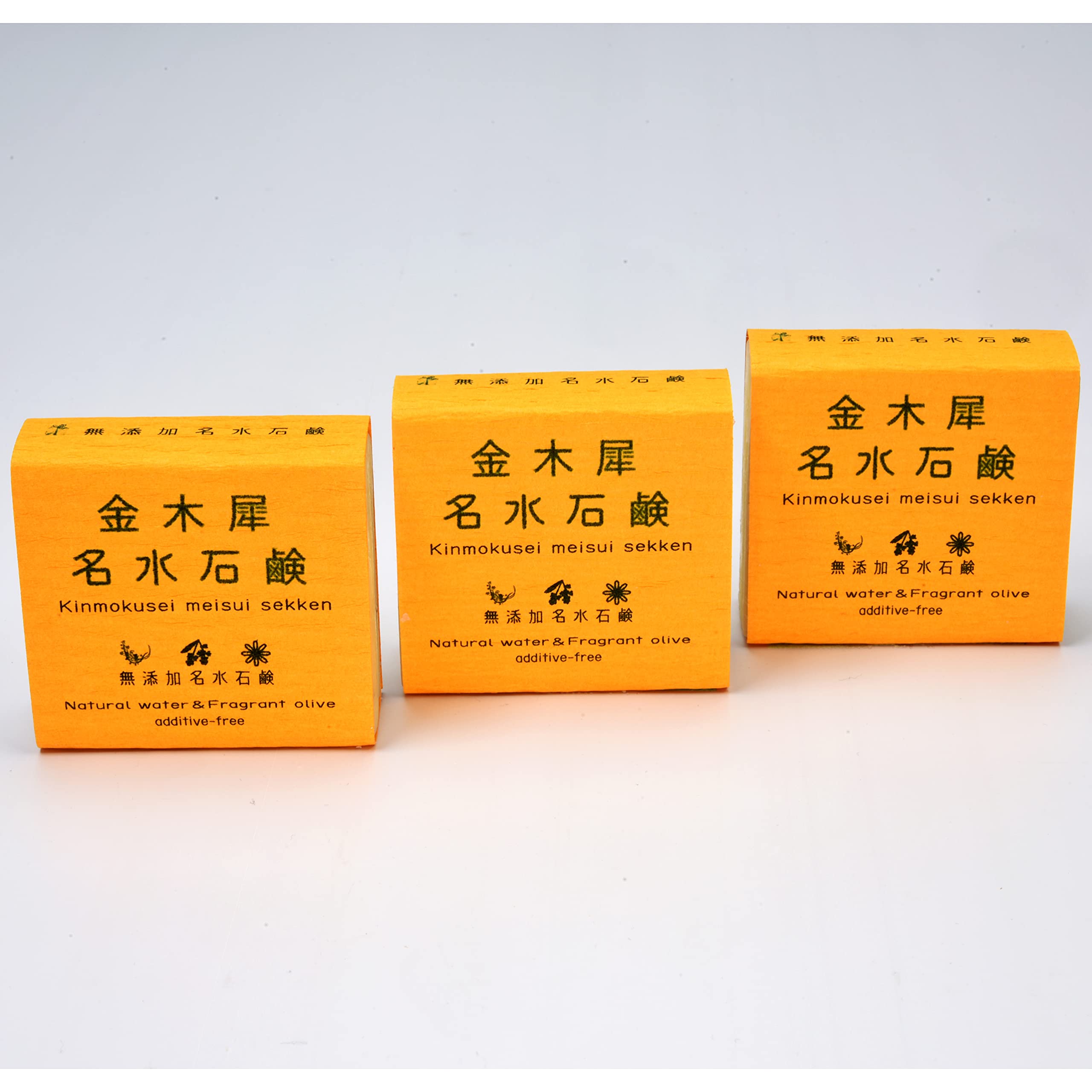 Amazon | 金木犀 名水石鹸 シャンプー 無添加 石鹸 70g×3個 (シンプル