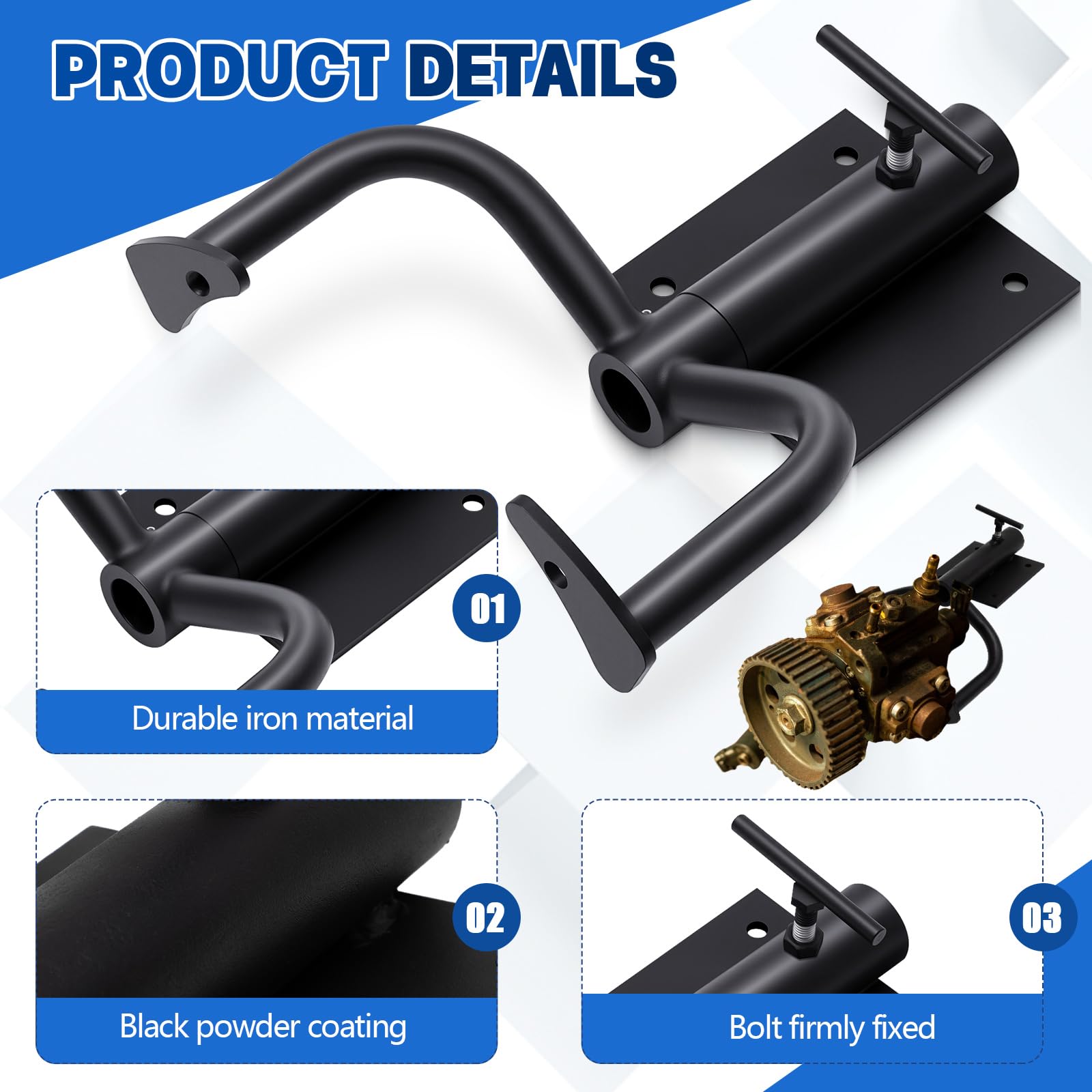 Zonon Supporto motore da banco per ricostruzione supporto motore in ferro per Maggiolino 1950-1979, T2 Bay 1968-1971 (1600 verticale), T2 Split 1950-1967, Karmann Chia 1960-1974, Beetle Cabrio 1951