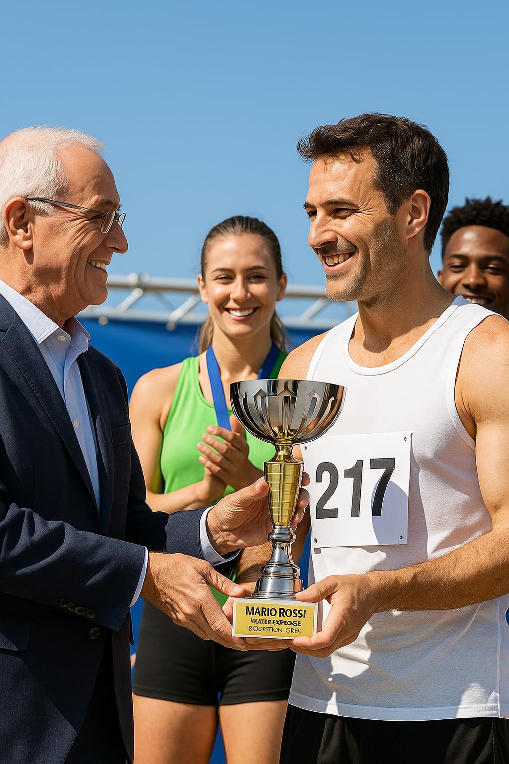 D&Vlab Coppe Trofei Personalizzati Premiazioni con Targhetta Inclusa per 1º‑2º‑3º 4° 5° Posto 39 36 33 29 28 cm – Ideali per Sport, Eventi, Fantacalcio, Calcio, Tennis, Padel, Bigliardo e Giochi