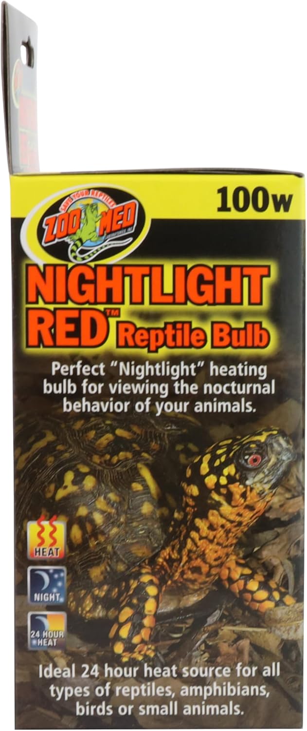 Zoo Med Nightlight Red Reptile Bulb 100 Watts (4 Pack)