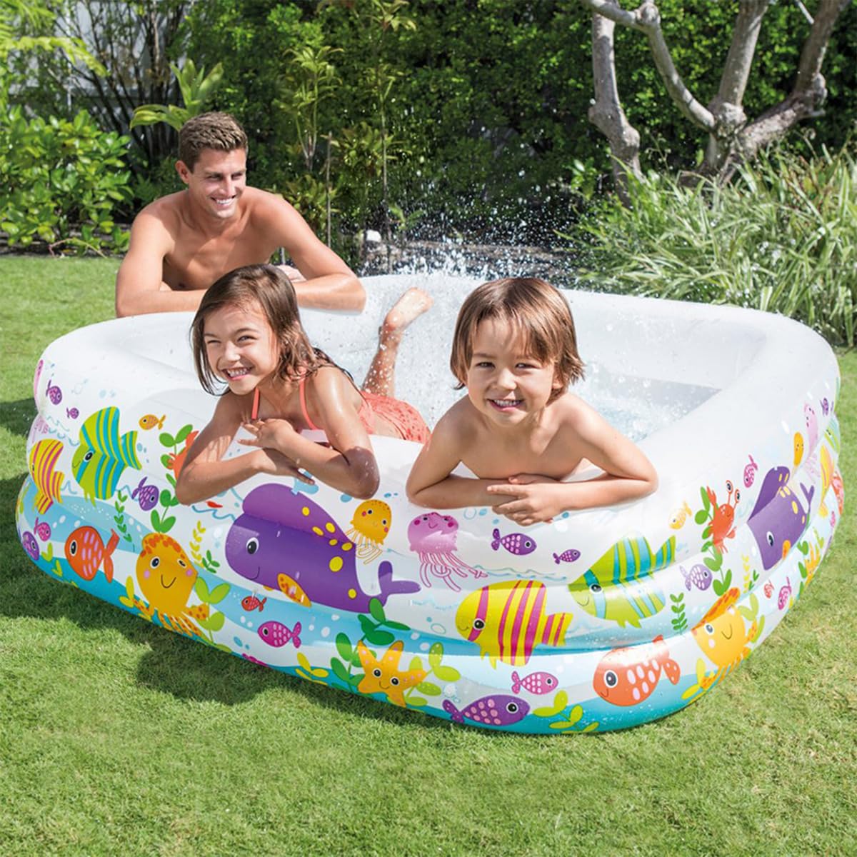 Jilani Kids Pool Swimming Inflatable Pool Size 159 x159x 49 cm