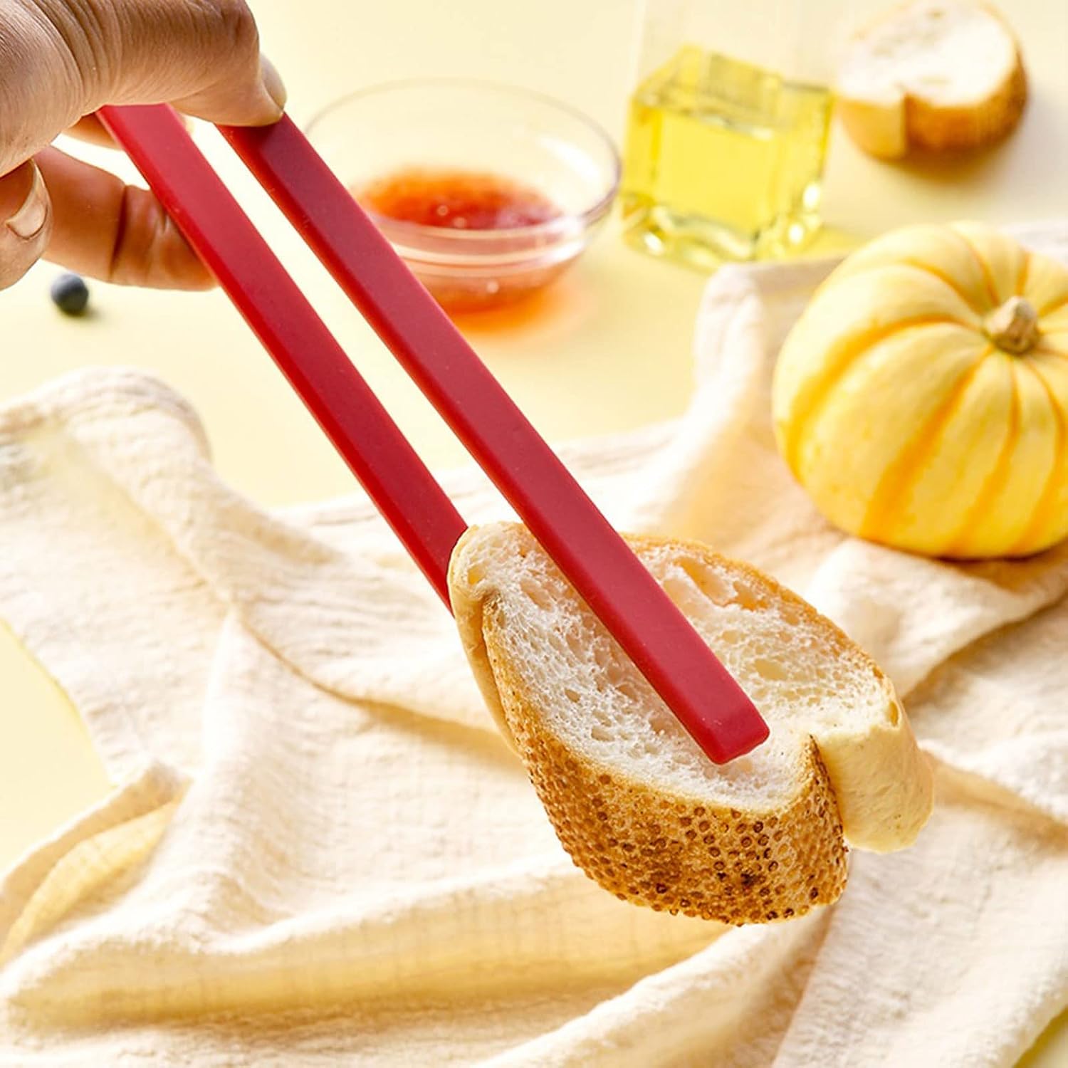 Cooking Tongs Silicone Grill Tongs Food Grade Non Stick Heat Bread Clip Resistant Long Handle BBQ Cooking tool accessories