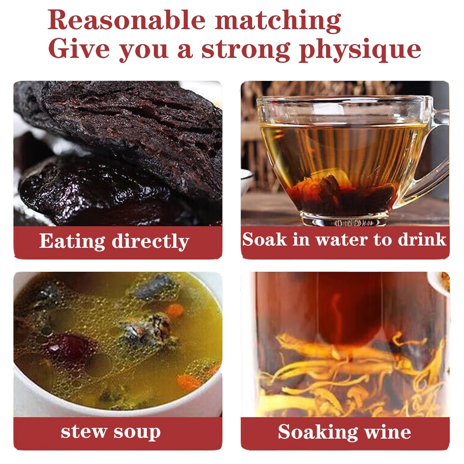 Huangjing Traditional Nourishing Herbal Tea Rhizoma Polygonati Huang Jing 12.7oz/360g Wild Polygonatum Rhizoma Polygonati dried Polygonatum sibiricum Chinese Herbs黄精 九蒸九晒 特级黄精茶 - Image 5