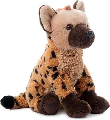 Miniatura 2 de The Petting Zoo Hyena - Animal de peluche, regalos para niños, animales salvajes del zoológico Onez, juguete de peluche de hiena de 12 pulgadas