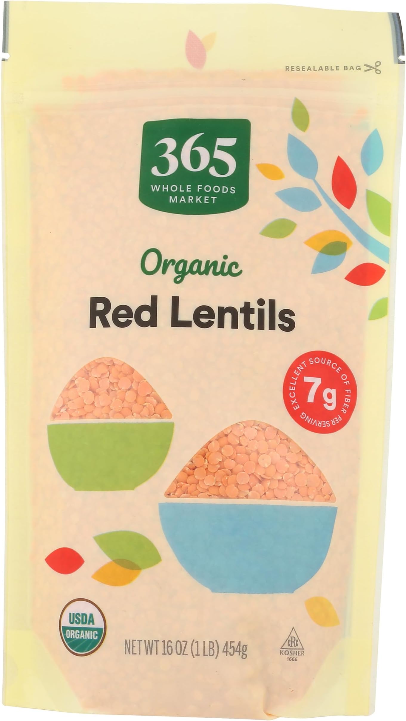 365 by Whole Foods Market, Organic Red Lentils, 16 Ounce