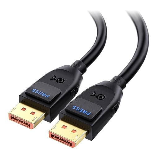 Cable Matters 80Gbps DisplayPort 2.1 Cable, 6.6ft / 2m