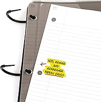 Vista 4 de Five Star Flex - Cuaderno recargable + aplicación de estudio, papel rayado universitario y carpeta de anillos TechLock de 1 pulgada con bolsillos