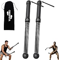 YUSAVHO Ropeless Battle Ropes for Home Gym - Weighted Cordless Portable HIIT Strength Training Rope for Men & Women, Black