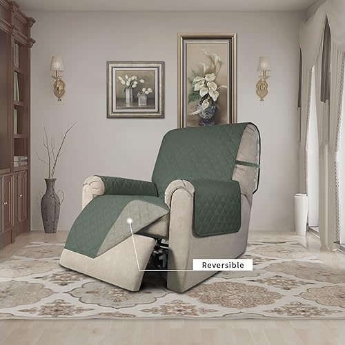 Miniatura 564 de Easy-Going - Funda reversible para sofá, resistente al agua, con varillas de espuma y correas elásticas, protector de muebles para mascotas y perros