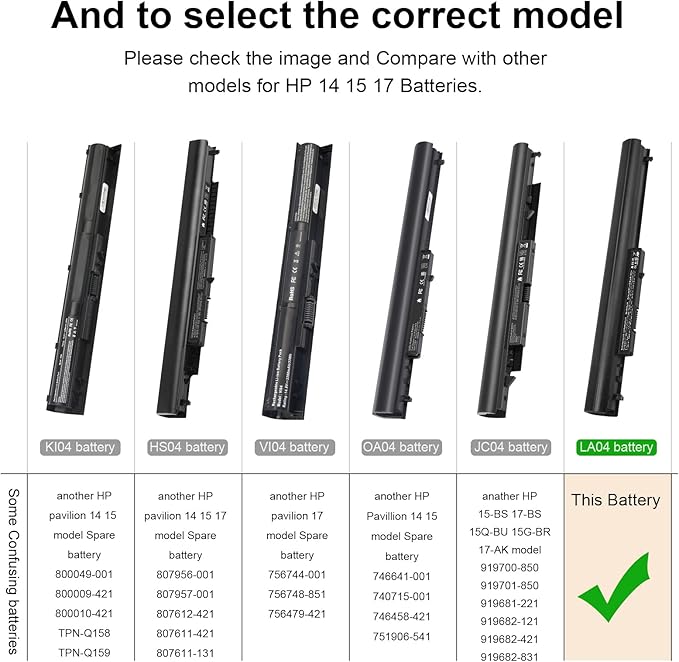 Batería TREE.NB LA04 14.4V 2200mAh para HP Pavilion miniatura 2