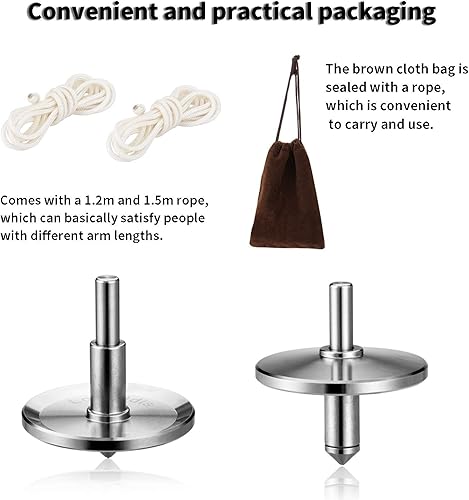 Miniatura 6 de CHEETOP Parte superior giratoria de metal, acero inoxidable de precisión de alto rendimiento, para matar el tiempo, antigravedad, giroscopio de