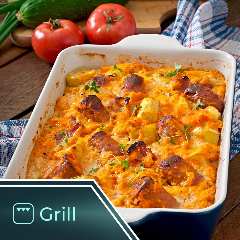 Svan Microondas 20 Litros con Grill Inox SMWI2701DGX. 700W, Grill 1000W, 8 Programas, Modo Descongelación, Revestimiento Interior, Fácil Limpieza, Temporizador 95min.