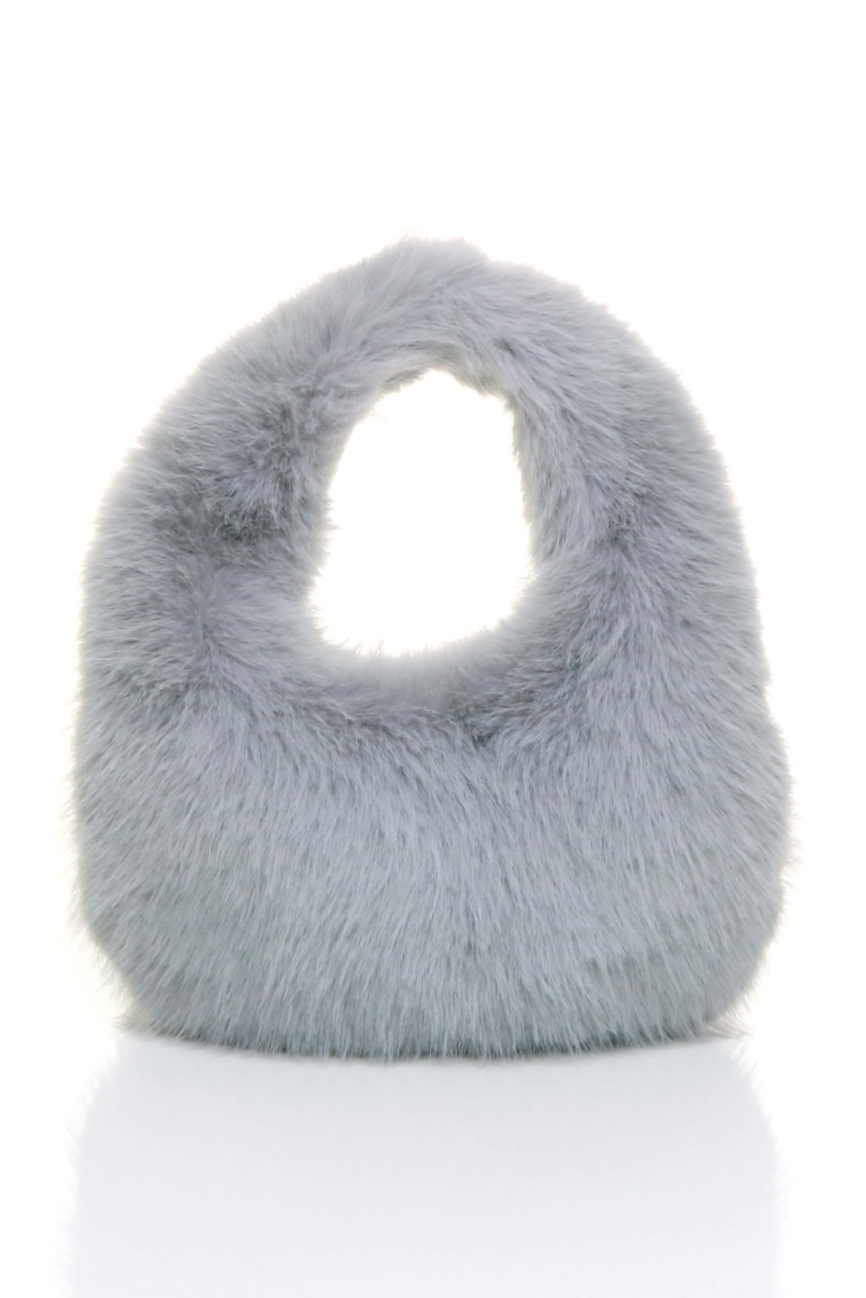 AJVANI Faux Fur Furry Fluffy Shoulder Scoop Grab Bag